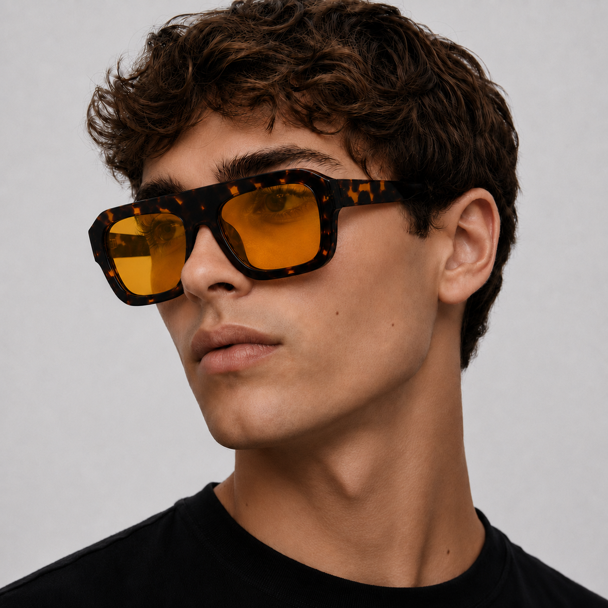 Retro Chunky Frame Sunglasses