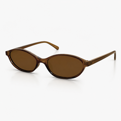 Espresso Oval Sunglasses