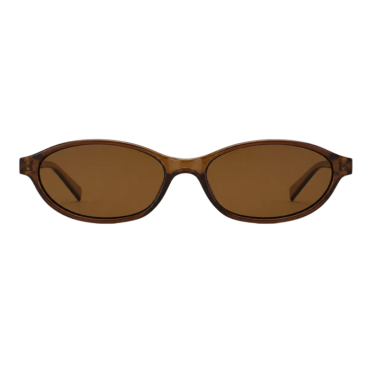 Espresso Oval Sunglasses