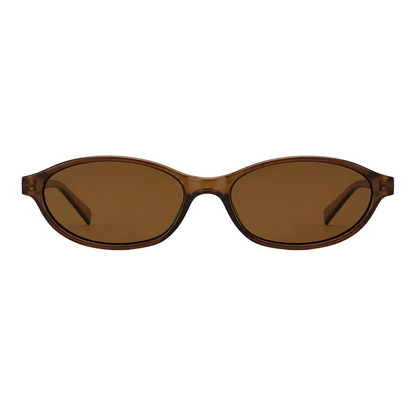 Espresso Oval Sunglasses