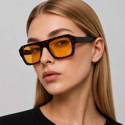 Retro Chunky Frame Sunglasses