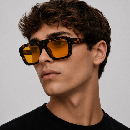 Retro Chunky Frame Sunglasses