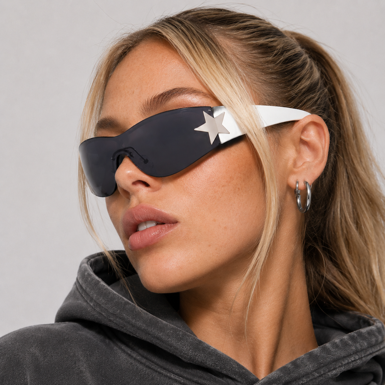 Star Wraparound Sunglasses